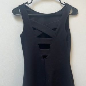 Form fitting black dress size Small from Saks Fifth Avenue